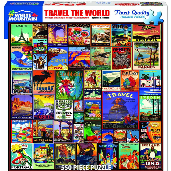 Travel the World Jigsaw Puzzle 550 Piece University of Minnesota
